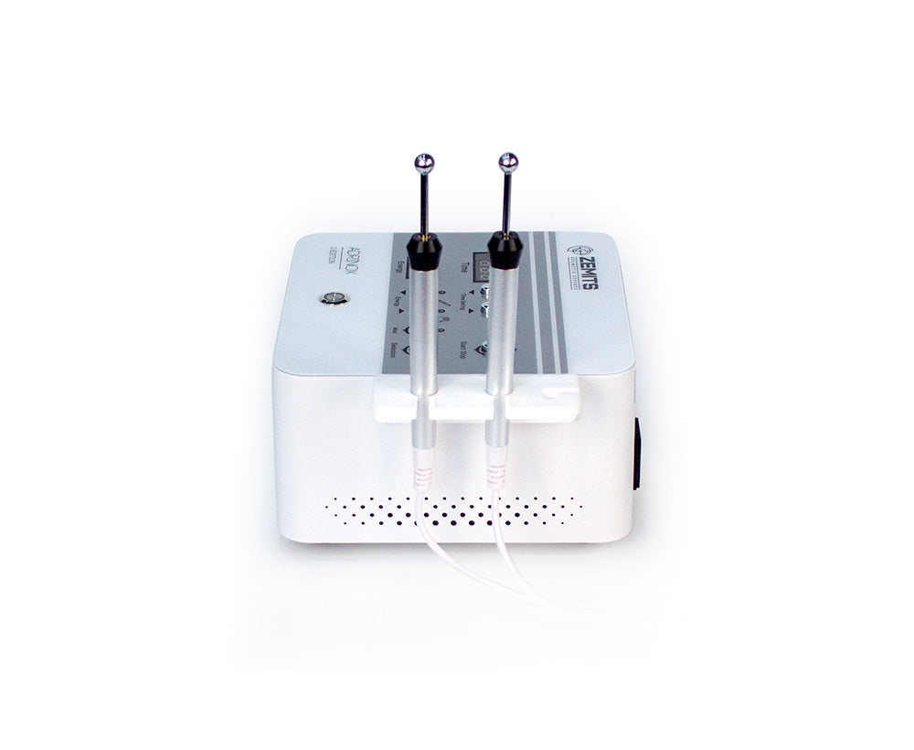 Side of Zemits Adrinox 2.0 professional microcurrent therapy system